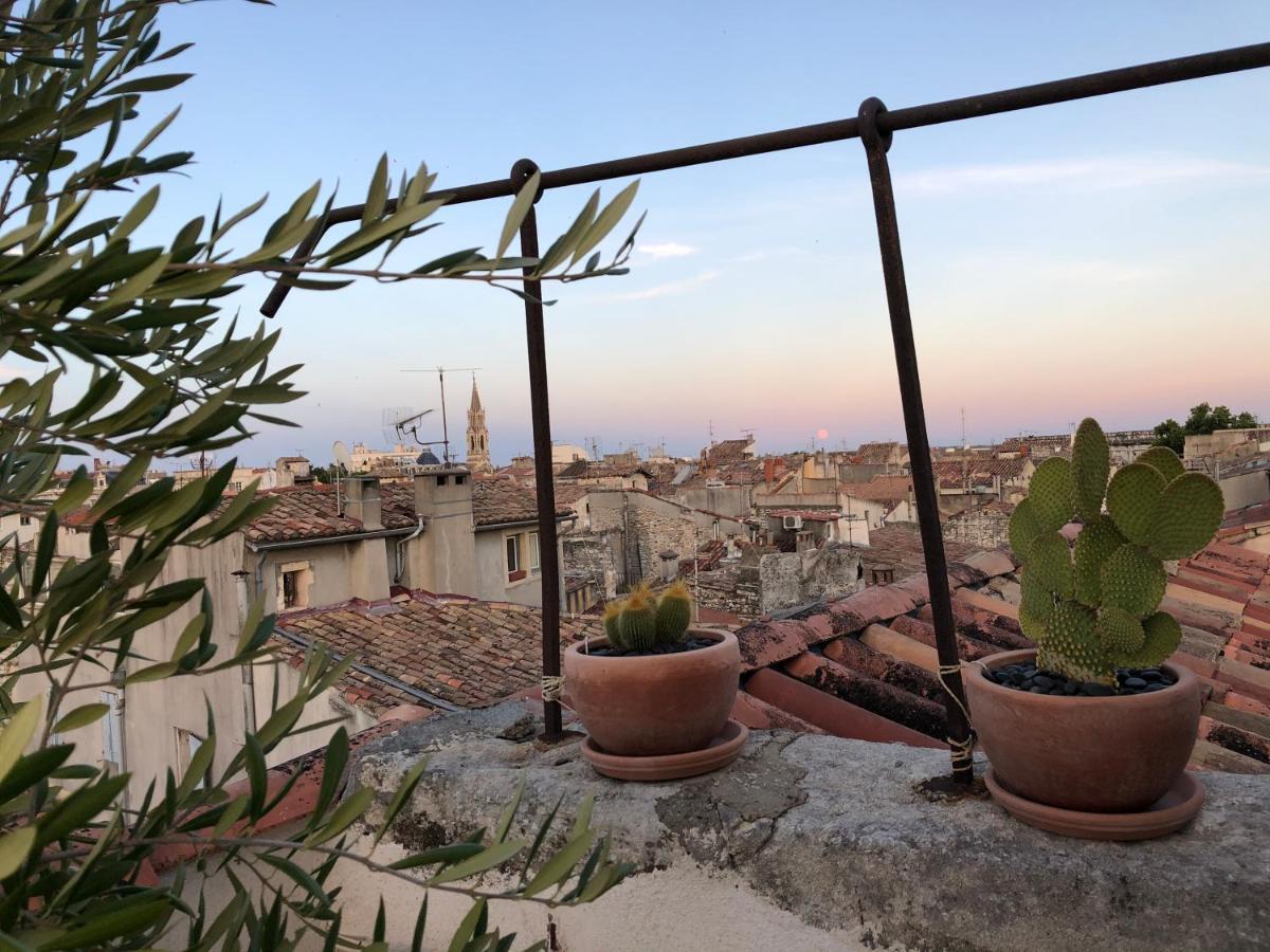 Appartement Avec Terrasse Panoramique Au Coeur De Νιμ Εξωτερικό φωτογραφία